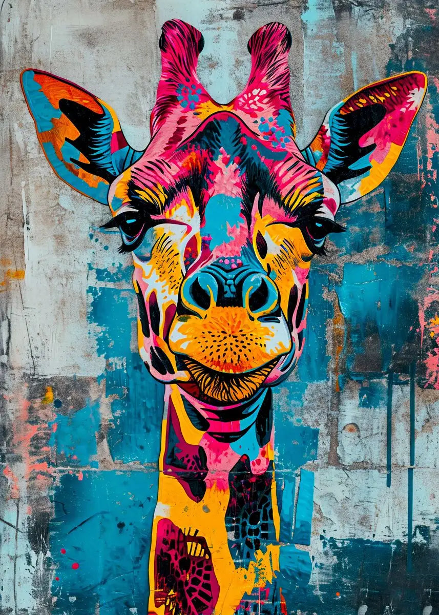 Abstract Animals Lion Tiger Wolf Graffiti Art Canvas Painting Colorful Animal Wall Art Poster Prints Pictures Living Room Decor