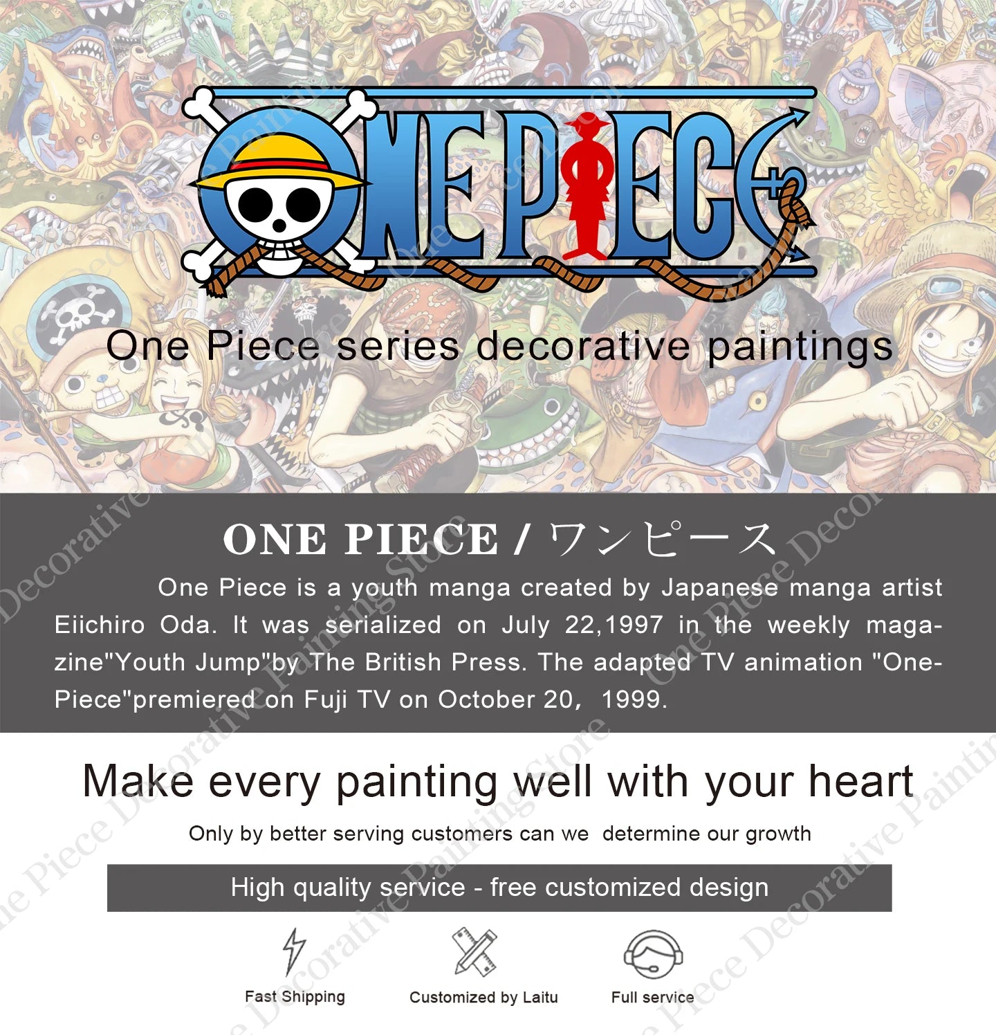 New Bandai Japanese Animation One Piece Bounty Order HD Poster Hanging Painting Mural Gaming Room Living Room Decoration Paintin
