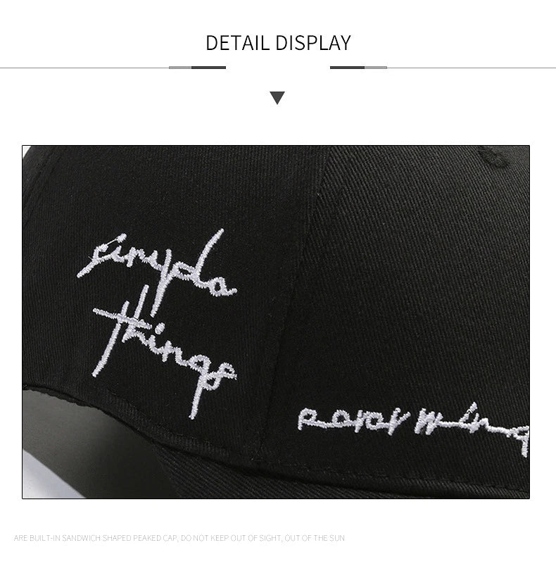 New Embroidery Baseball Cap For Men Women Hat Solid Sunscreen Baseball Hats Cotton Outdoor Sport Running Visor Casual Cap
