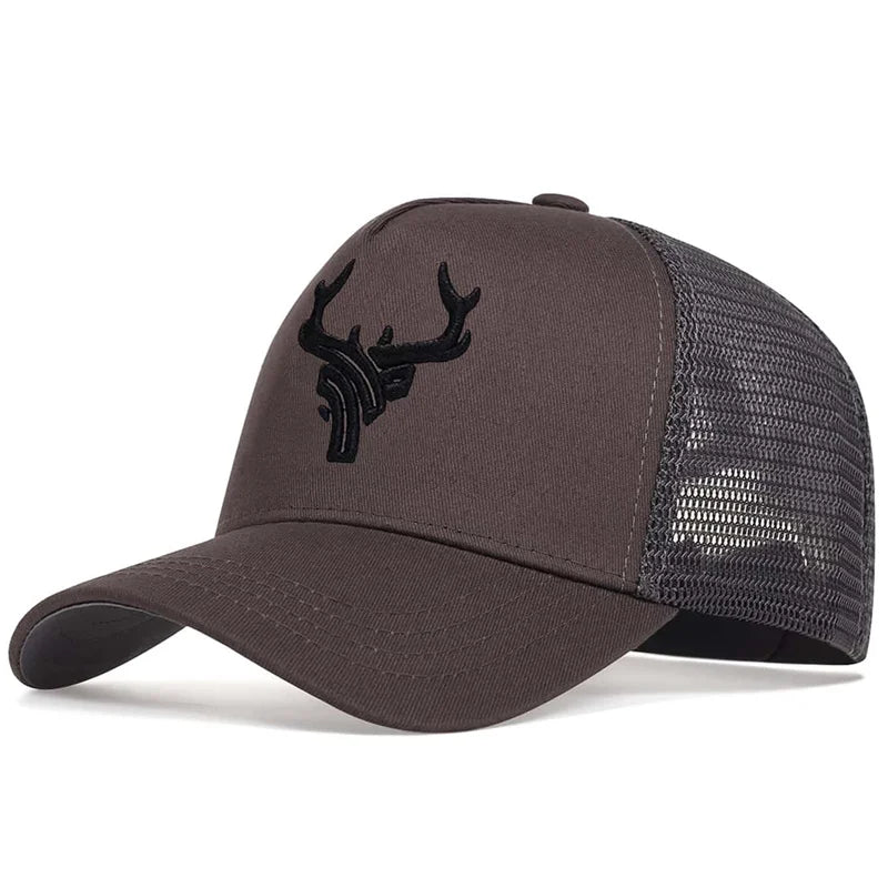 Antler Embroidered Baseball Cap Hip Hop Hat Adjustable Fashion Men Women Summer breathable Mesh Caps Casual sun Hat Dad Hats