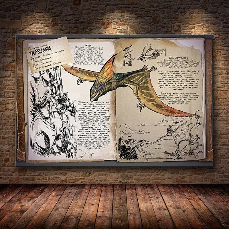 Modular Canvas Ark Survival Evolved Pictures Painting Survival Game Home Decor Print Dinosaur Poster Living Room Modern Wall Art