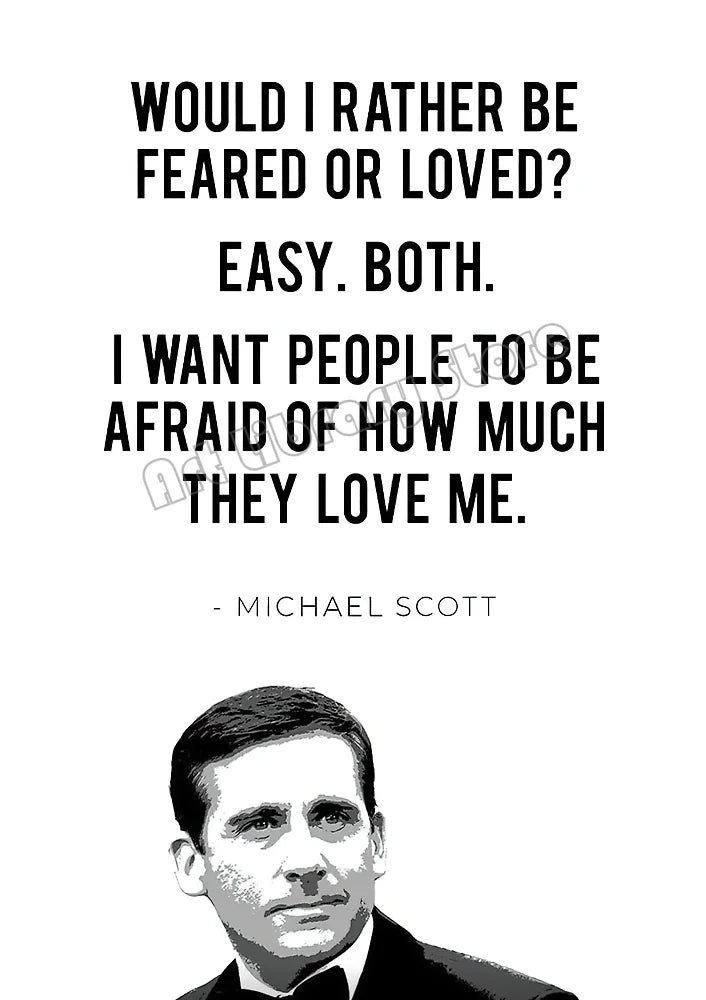 The Office Classic Tv Show Michael Scott Motivational Quotes Poster Canvas Painting Wall Art Pictures Office Home Decor Gift