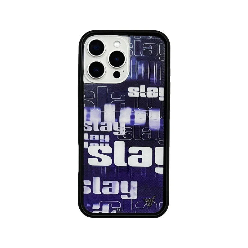 Wildflower Glossy 3D Full Marble Spider Web Pattern Phone Case For iPhone 16 15 14 13 12 Pro Max WF Letter Anti-Fall Hard Cover