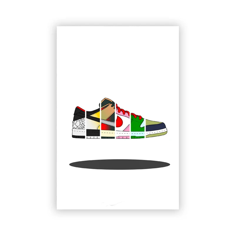 Fashion Sneaker Box Wall Posters Art Prints Modern Sneakerhead Quote Canvas Painting Wall Pictures Teenager Boys Room Decor