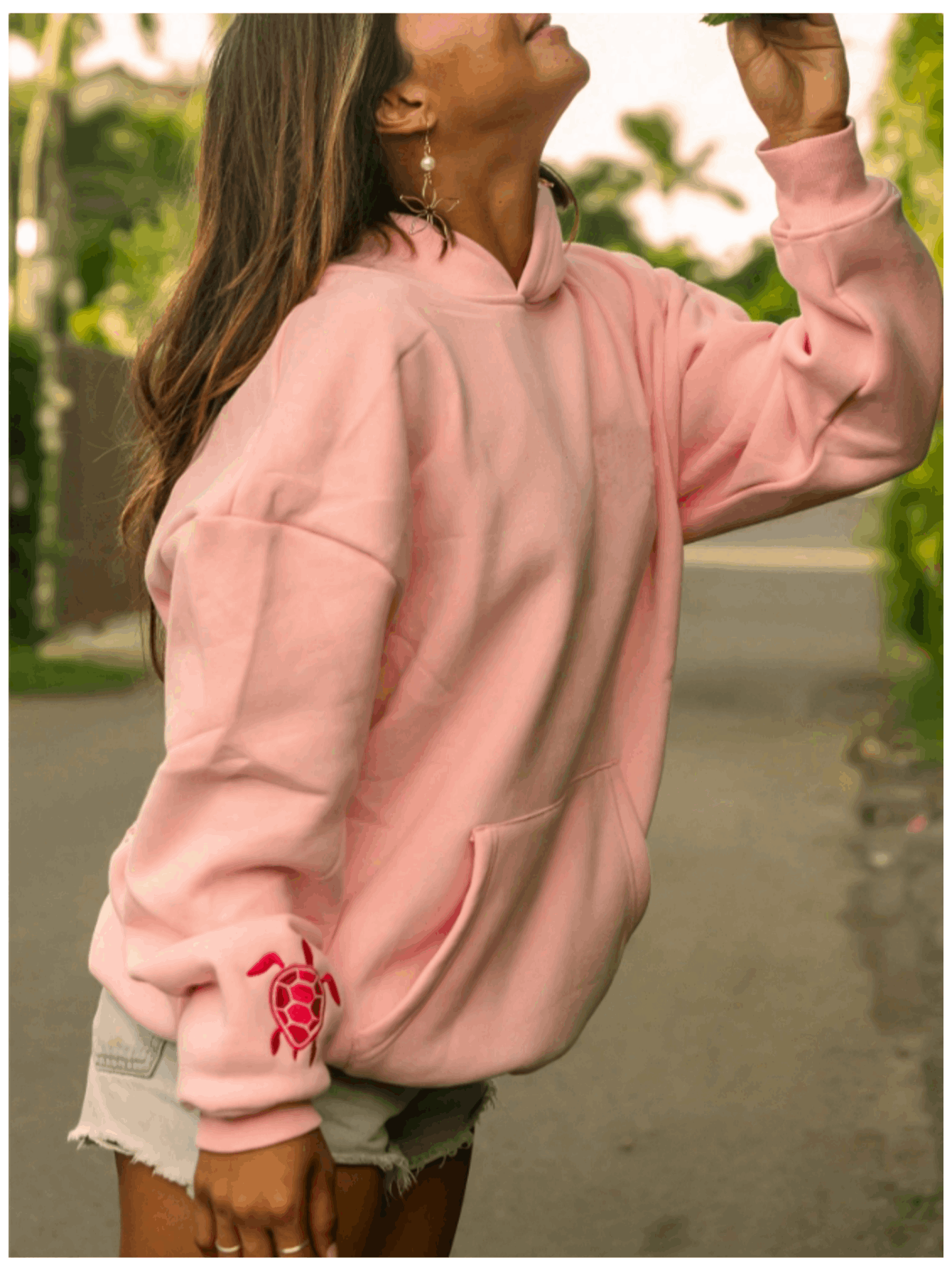 Y2k Hooded Sweatshirt For Women Men Turtle Embroidered Long Sleeve Kangaroo Pocket Oversized Sweatshirt Drop Shoulder Graphic Hoodies For Teen Girls Casual Loose Pullover Tops Streetwear Preppy Aesthetic Clothes For Fall Spri