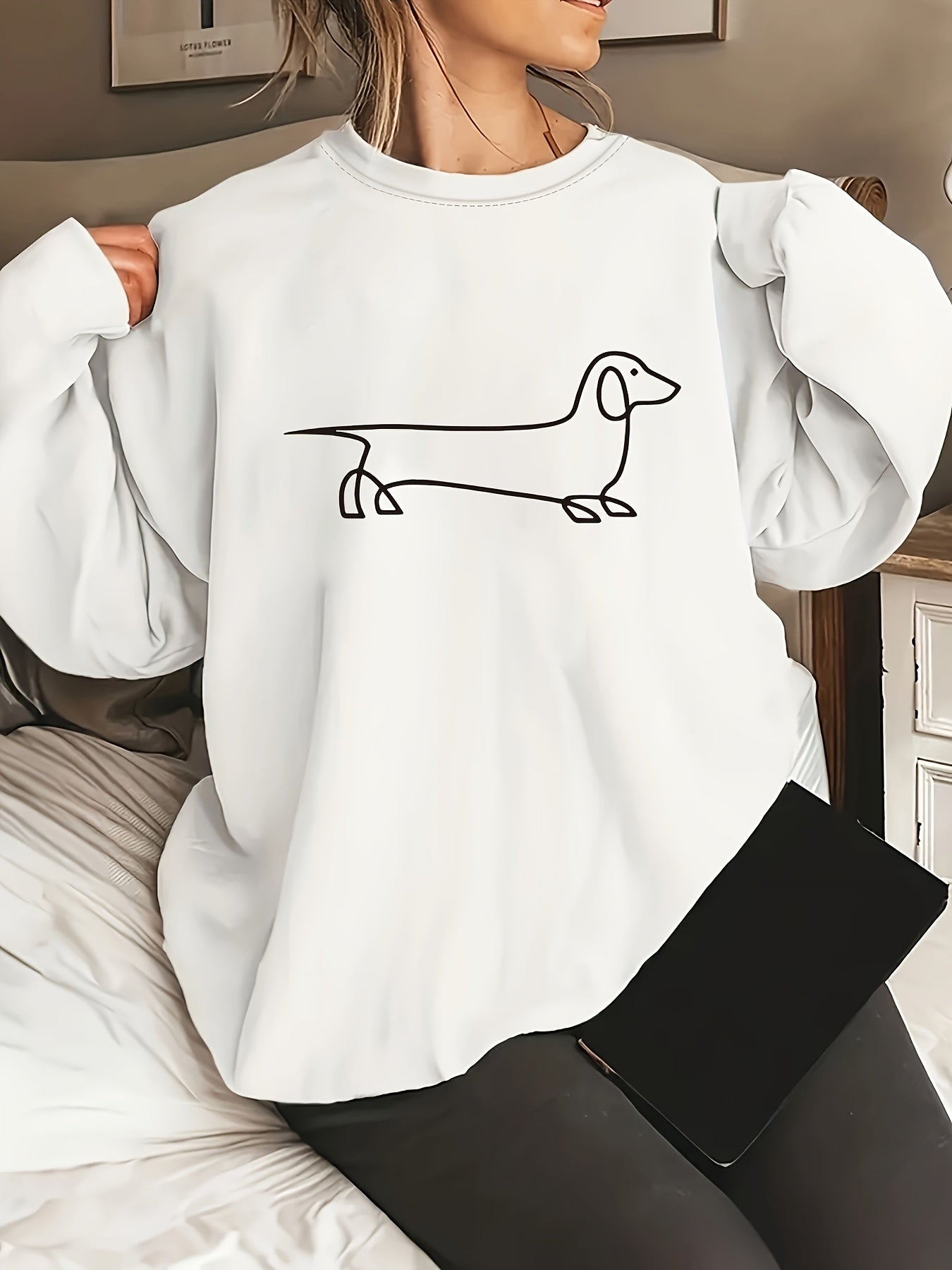 Dog Lover'S Dream - Soft, Casual, Long Sleeve Crew Neck Sweatshirt