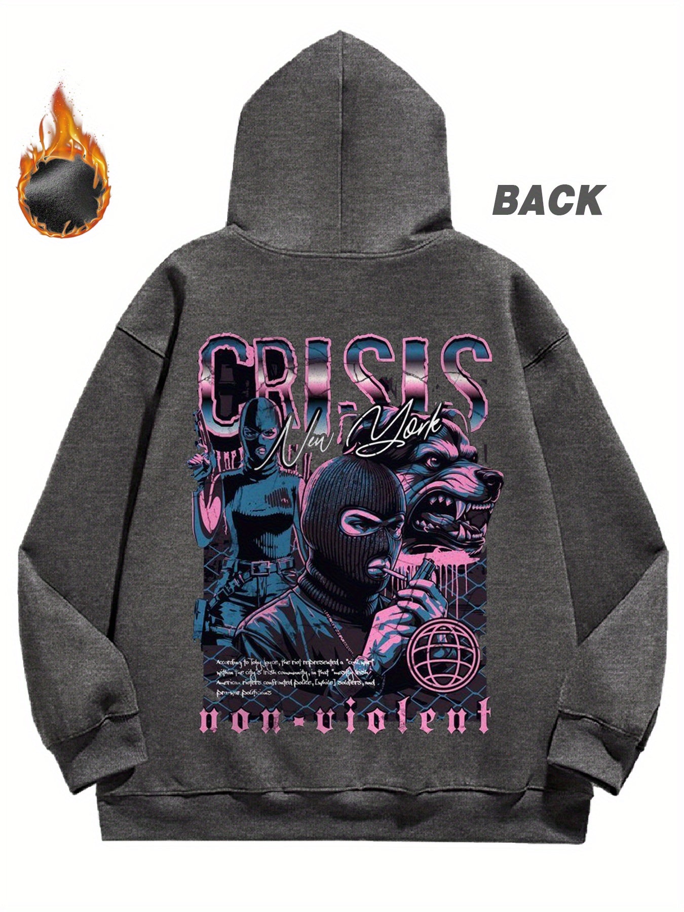 Gifts for Men, Gangster'S Paradise Hoodie Stylish Streetwear for Outings Warm for Autumn and Winter Unisex Fit with Practical Pocket.