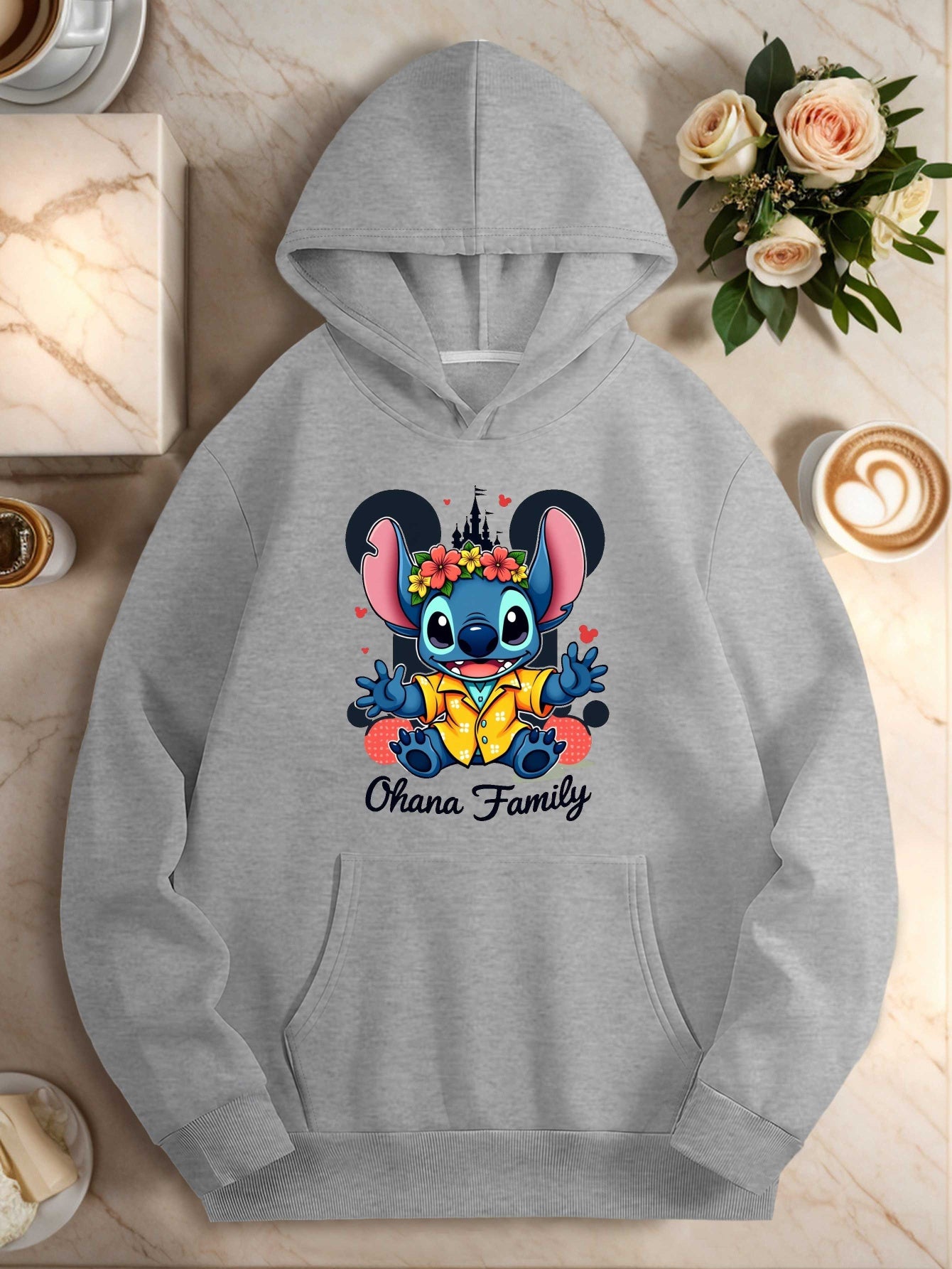 Teediy Castle Stitch Tropical Vintage Disney Design Teediy Women'S Hoodies