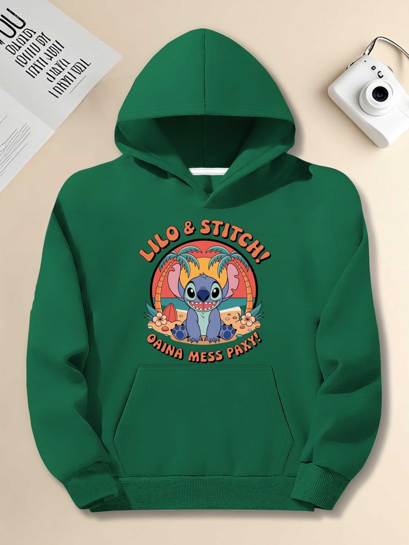 Disney Disney Stitch Ohana Birthday Vintage Men's casual hoodies