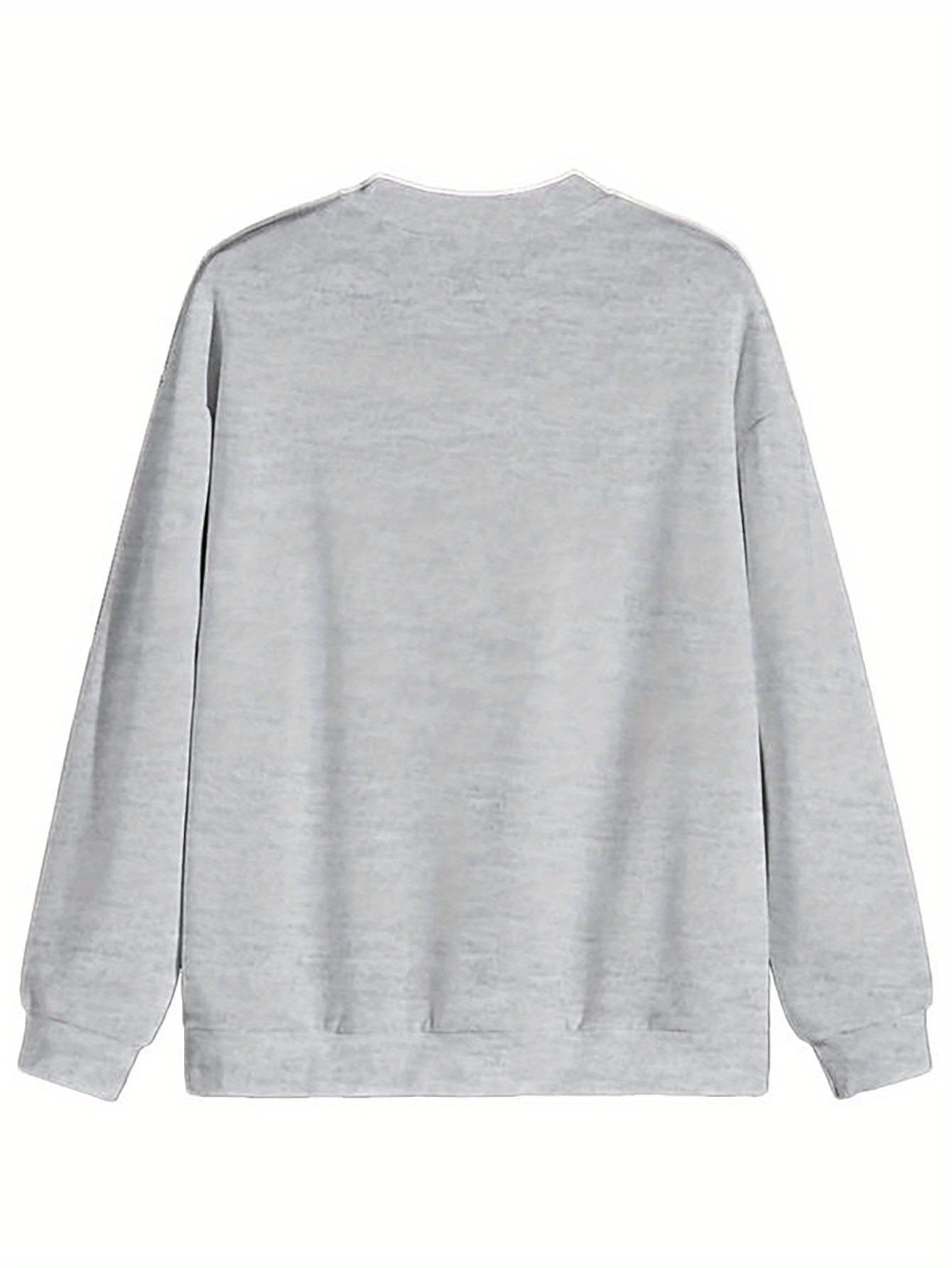 Women's Flower Embroidery Crew - Neck Long - Sleeve Casual Loose Crew - Neck Sweatshirt, Machine - Washable Embroidery Pattern Comfortable Women's Crew - Neck Sweatshirt, The Most Stylish And Comfortable Gift for Female Frien