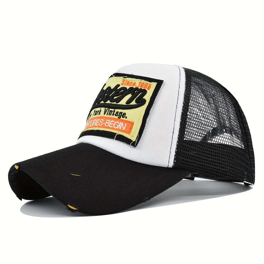 The 3D Embroidered Baseball Cap Features Western-Style Embroidery And a Mesh Design, Making It Cool And Breathable. It'S Perfect for Outdoor Activities in Spring And Summer, Lightweight for Sun Protection, Adjustable in Size,