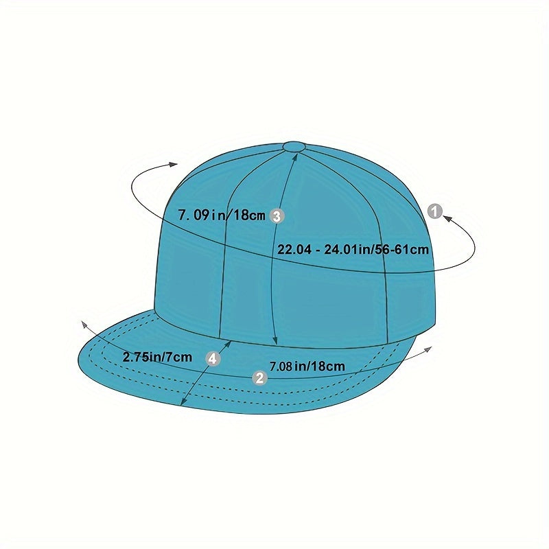 1pc Camouflage Baseball Cap, 100% Acrylic Knitted Snap Closure, Lightweight Adjustable Flat Brim Hat for Outdoor Sunshade, Movie Theme Party Accessory
