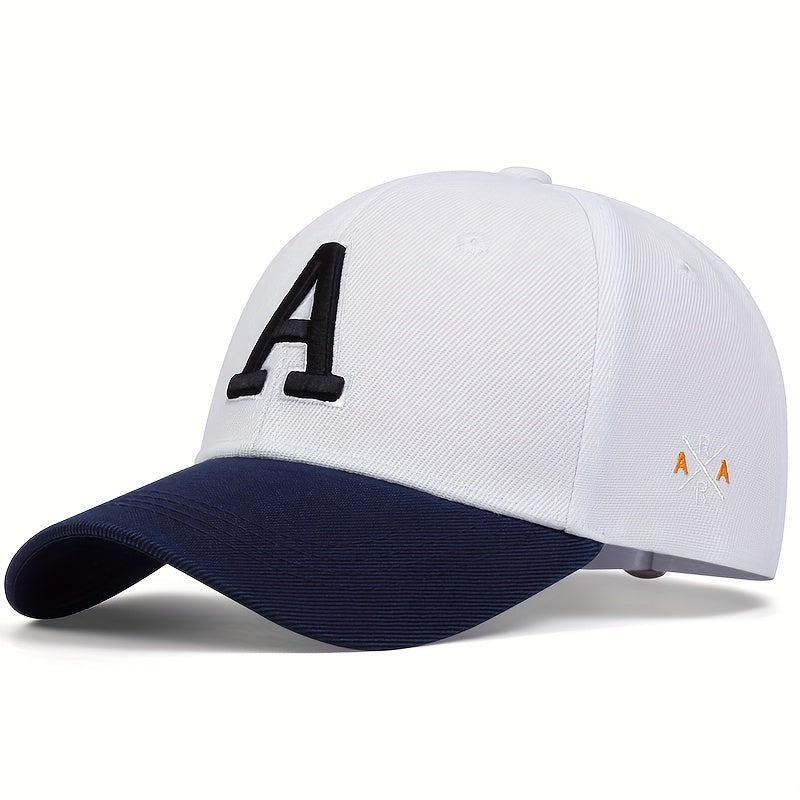 Letter A Embroidery Baseball Cap Hip Hop Simple Unisex Dad Hats Adjustable Sun Hats For Women & Men