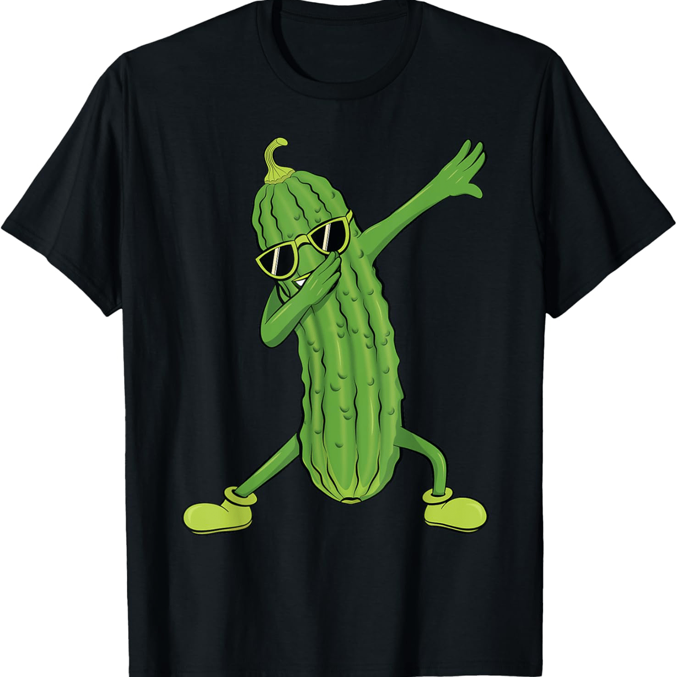 Dabbing Pickle Dancing Cucumber lover Funny Shirt Gifts T-Shirt Cotton Fun Design DIYMen's Soft breathable comfortable casual sports Halloween and Christmas gifts