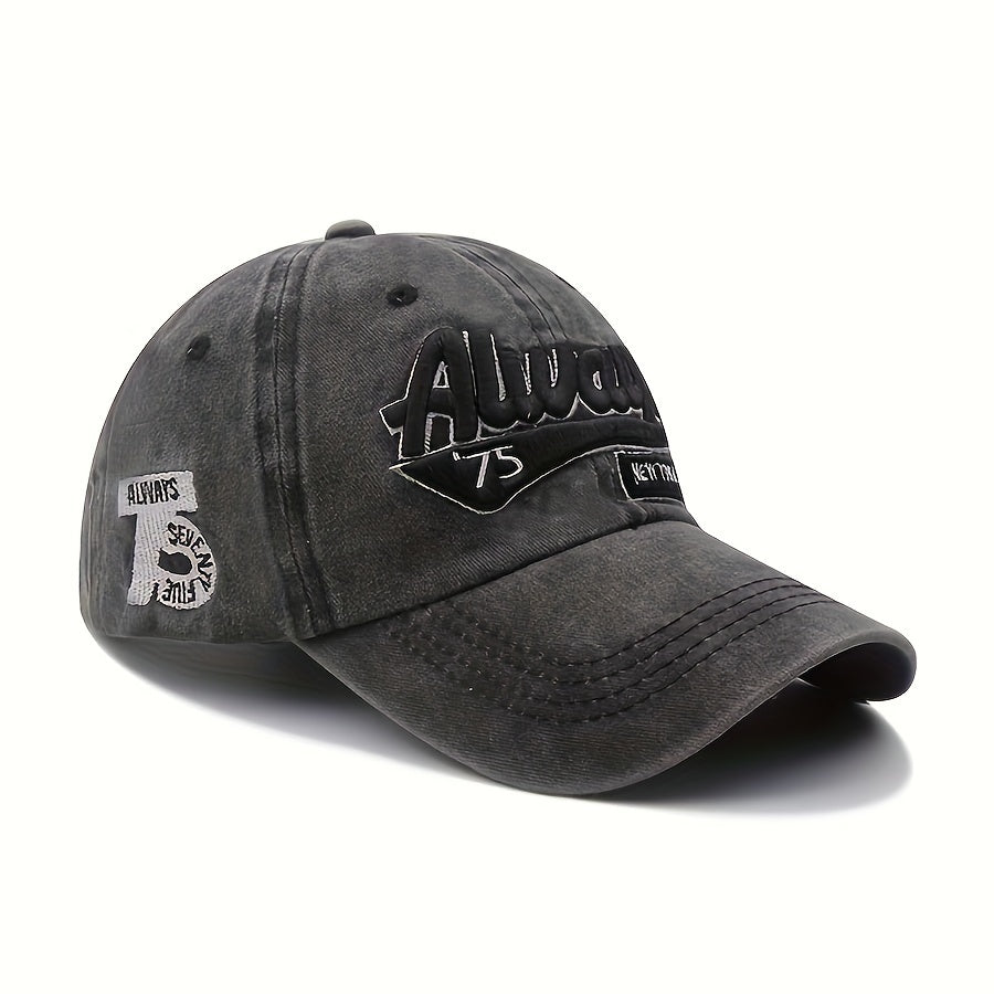 European And American Embroidered Baseball Cap, 3D Embroidered Baseball Cap, Korean Duckbill Cap, Sun Visor, Couple Style
