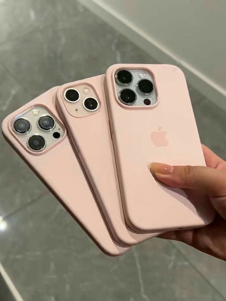 Luxury Original Silicone Apple Light Pink for Phone case 16 14 15 13 12 Pro Max Official Cases Full Cover