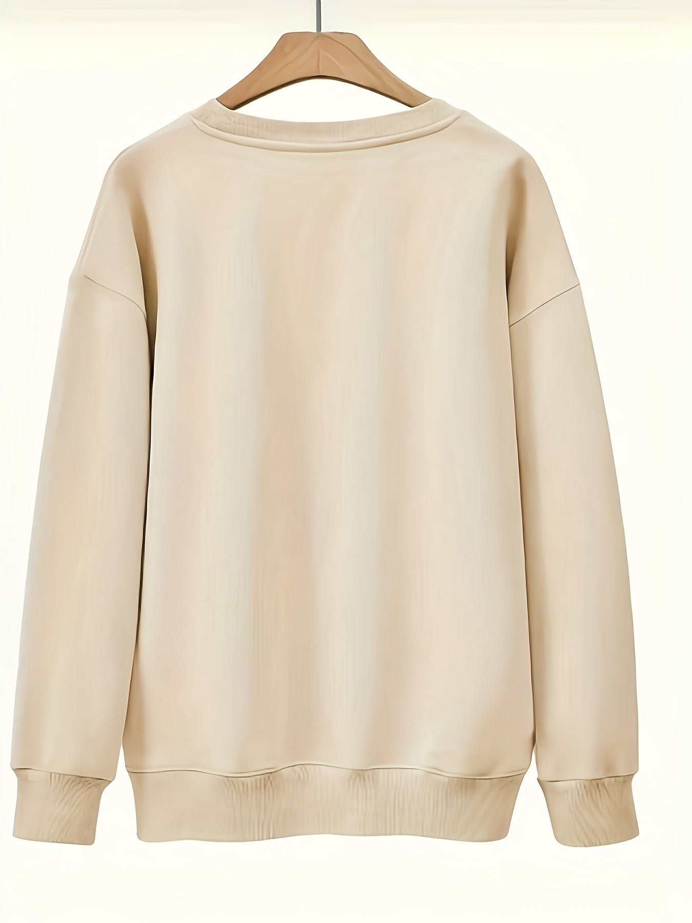 Soft Floral Print Long Sleeve Crew Neck Pullover Sweatshirt For Women, Casual Fashion Basic Sweatshirt