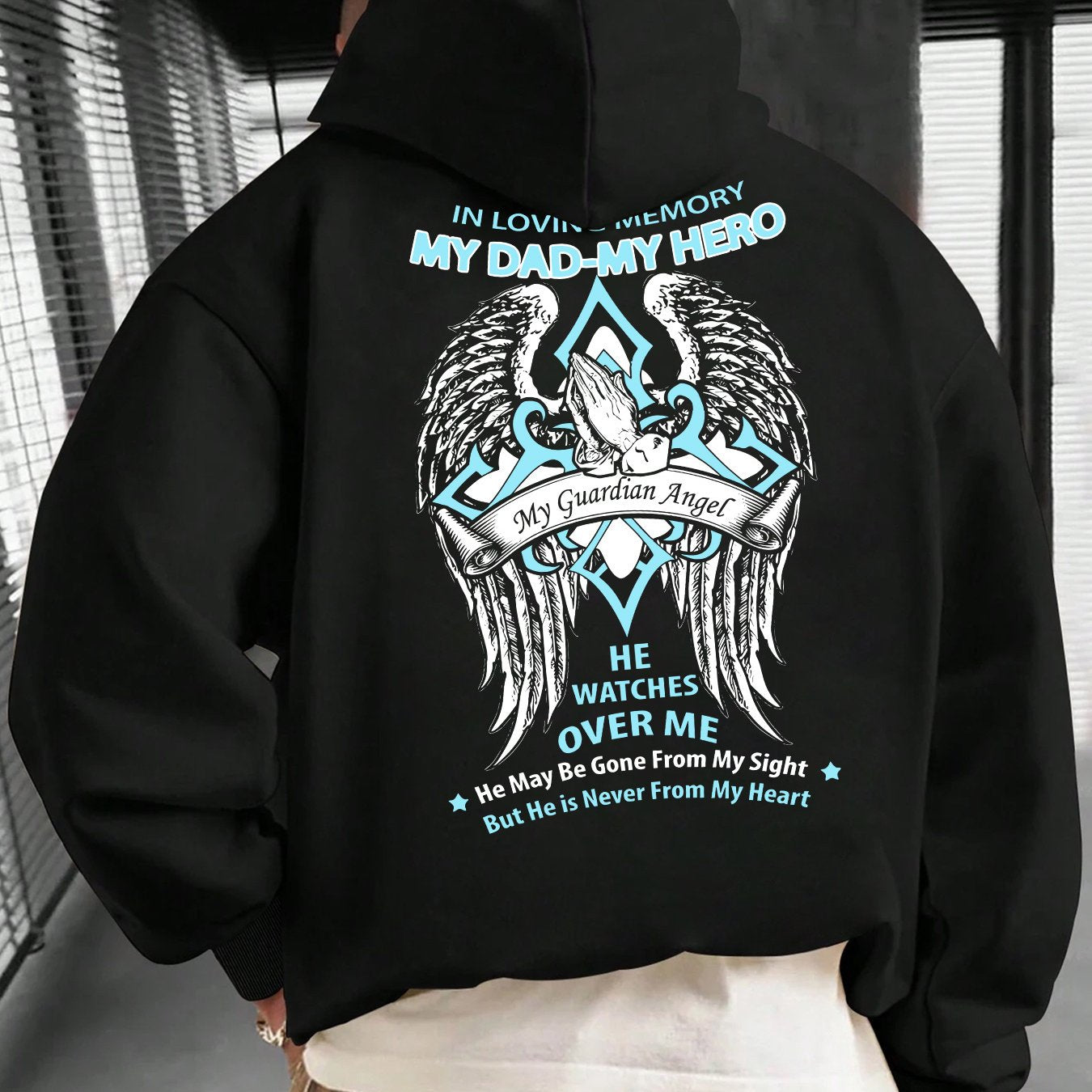 Men's Letter Printed Hoodie with Drawstring and Kangaroo Pocket, Comfort and Casual Fashion Hooded PulloverSpring loose, lightweight, breathable urban mountain and wild style Yang Zi same style green snowflake texture high ne