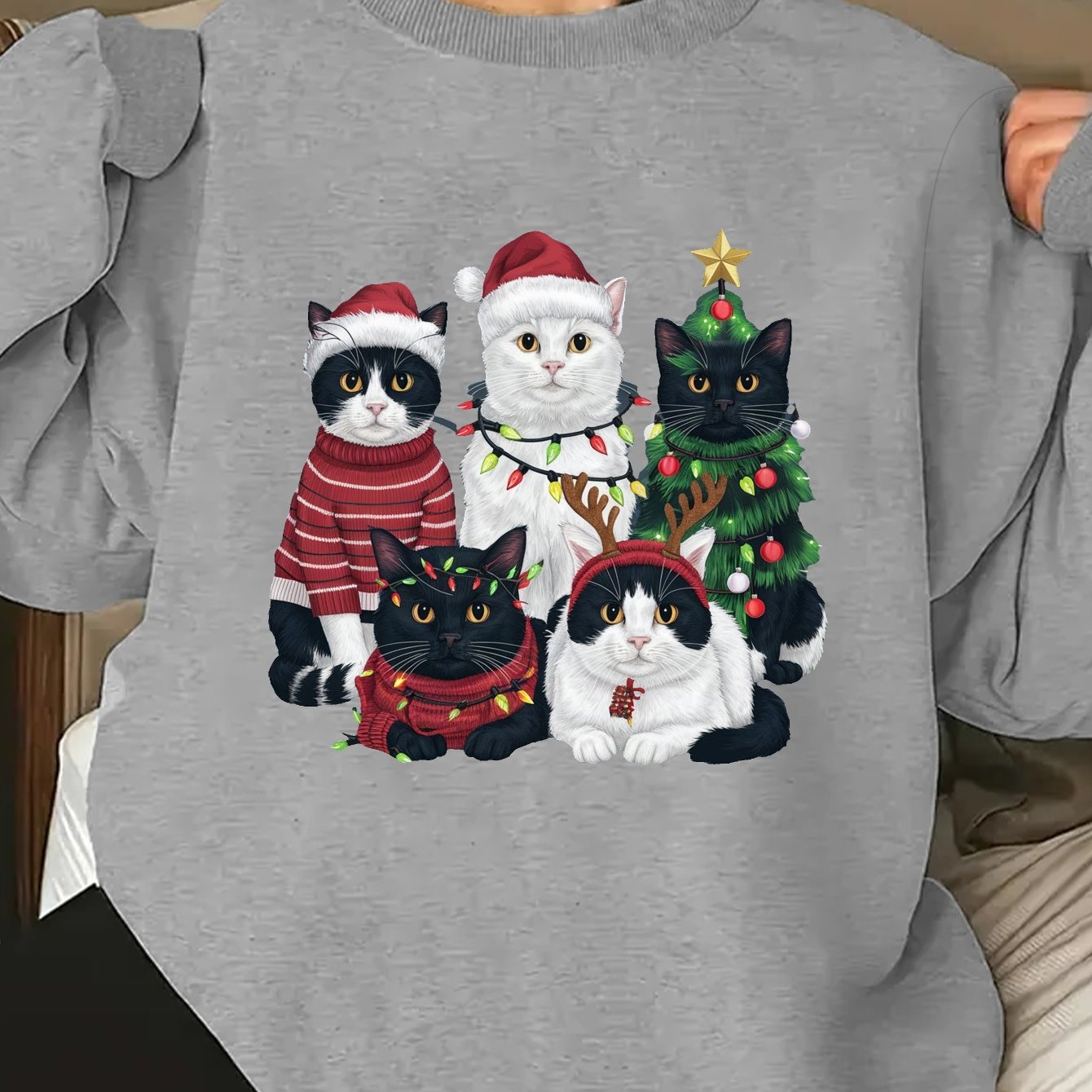 cats Christmas Women's sweatshirt