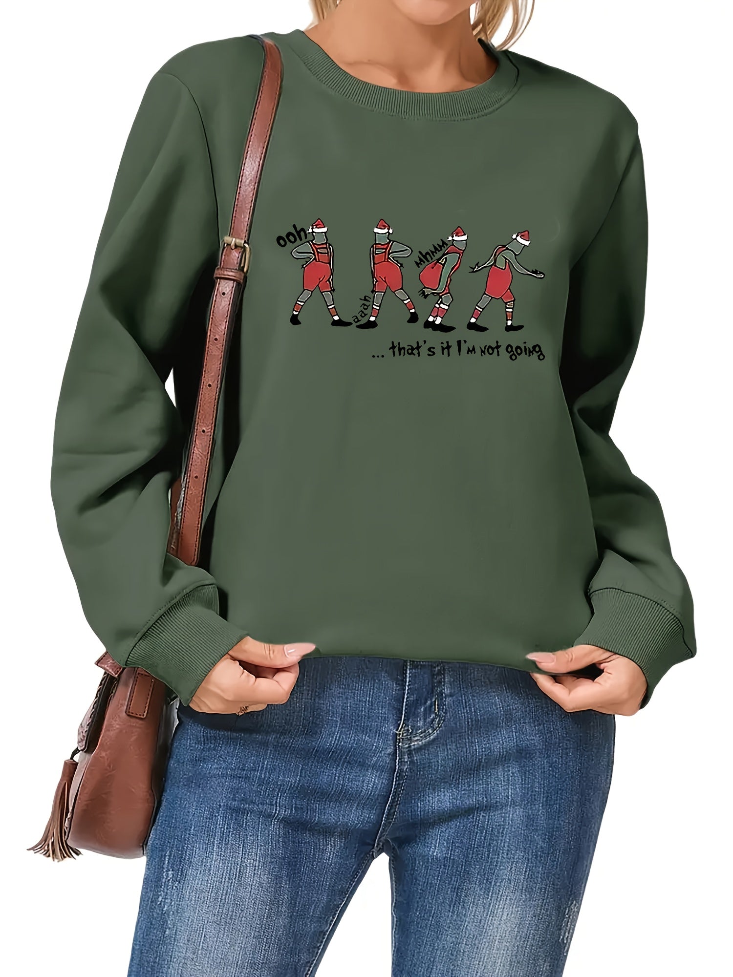 Plus Size, Women's Funny Christmas Sweatshirt -