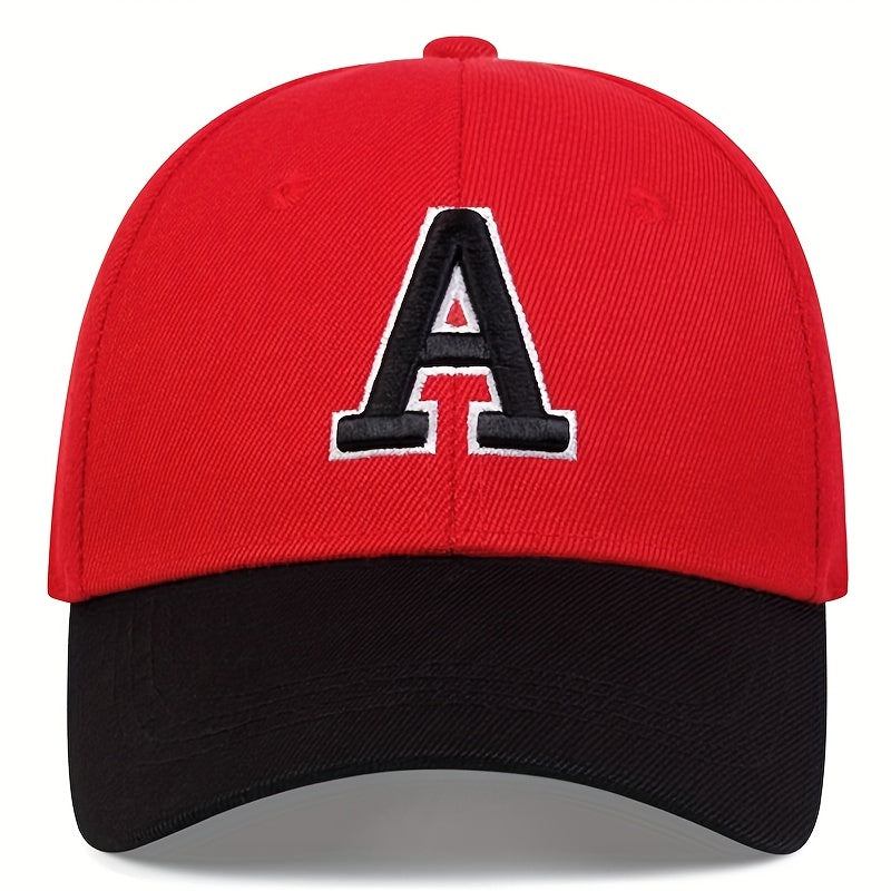 Letter A Embroidery Baseball Cap Hip Hop Simple Unisex Dad Hats Adjustable Sun Hats For Women & Men