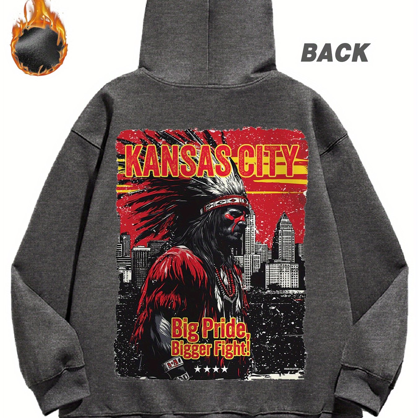 Kansas City Fleece Hoodie for Men – Cozy Winter Casual Sweatshirt with