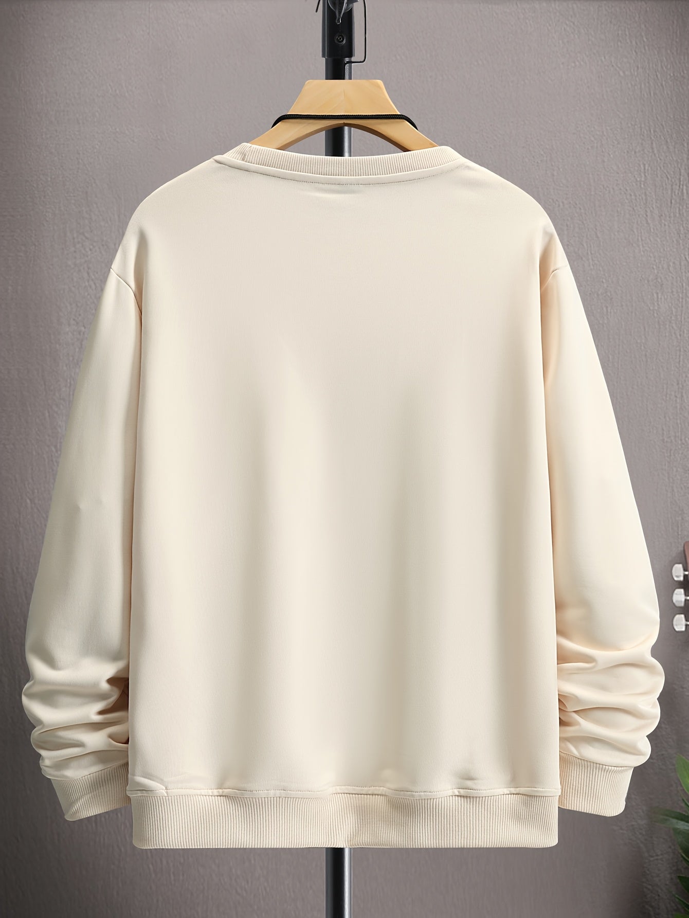 Spring And Autumn, Men'S Fashion Crew Neck Sweater, Skull Rose Letter Print Pattern, Outdoor Wear Inside And Outside With The Same Crew Neck Sweater For Men And Women