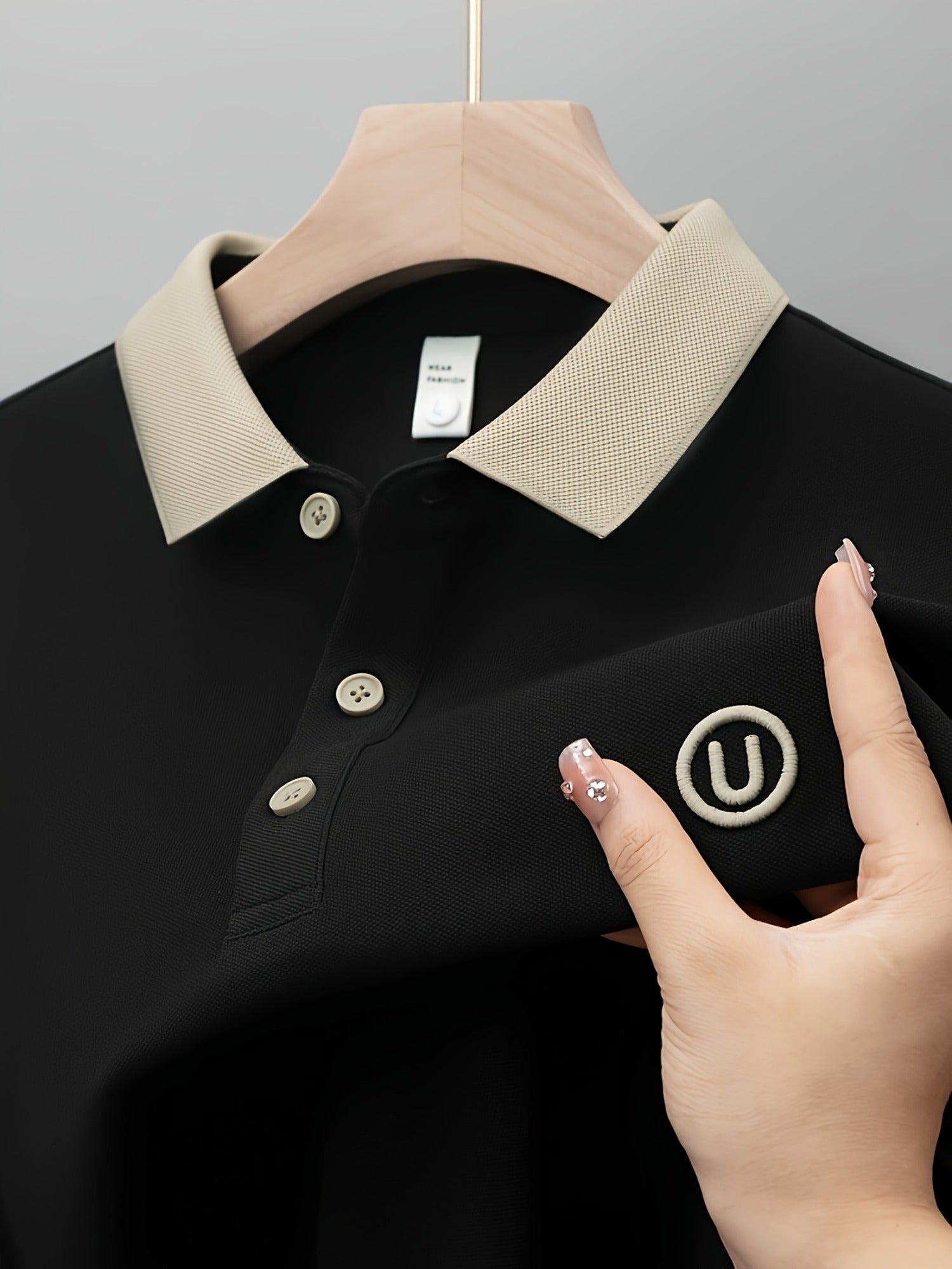 New Men'S Short-Sleeved Polo Shirt with a Collar, High-End Embroidery, Summer Solid-Color Top, T-Shirt, Half-Sleeve, Versatile Men'S Wear