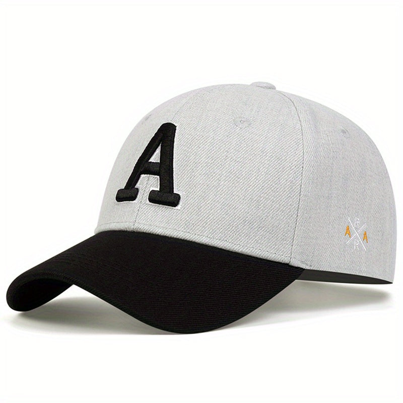 Letter A Embroidery Baseball Cap Hip Hop Simple Unisex Dad Hats Adjustable Sun Hats For Women & Men