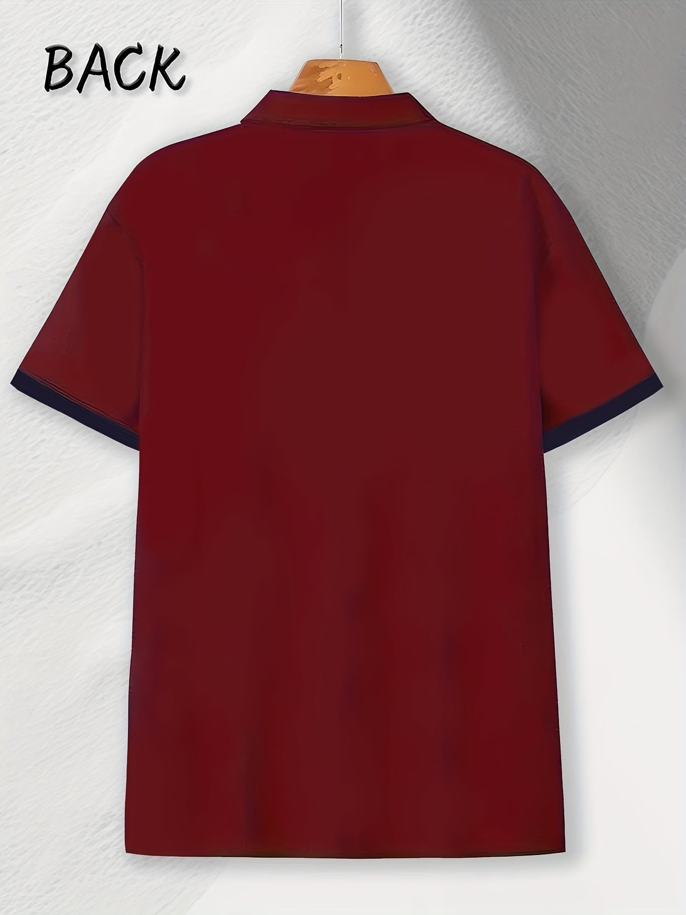 (230g) with MILANO letter print, Men's fashionable short-sleeve shirt for summer daily wear, suitable for fitness, running, and training, Men's short-sleeve golf shirt, business casual, can be used as a gift