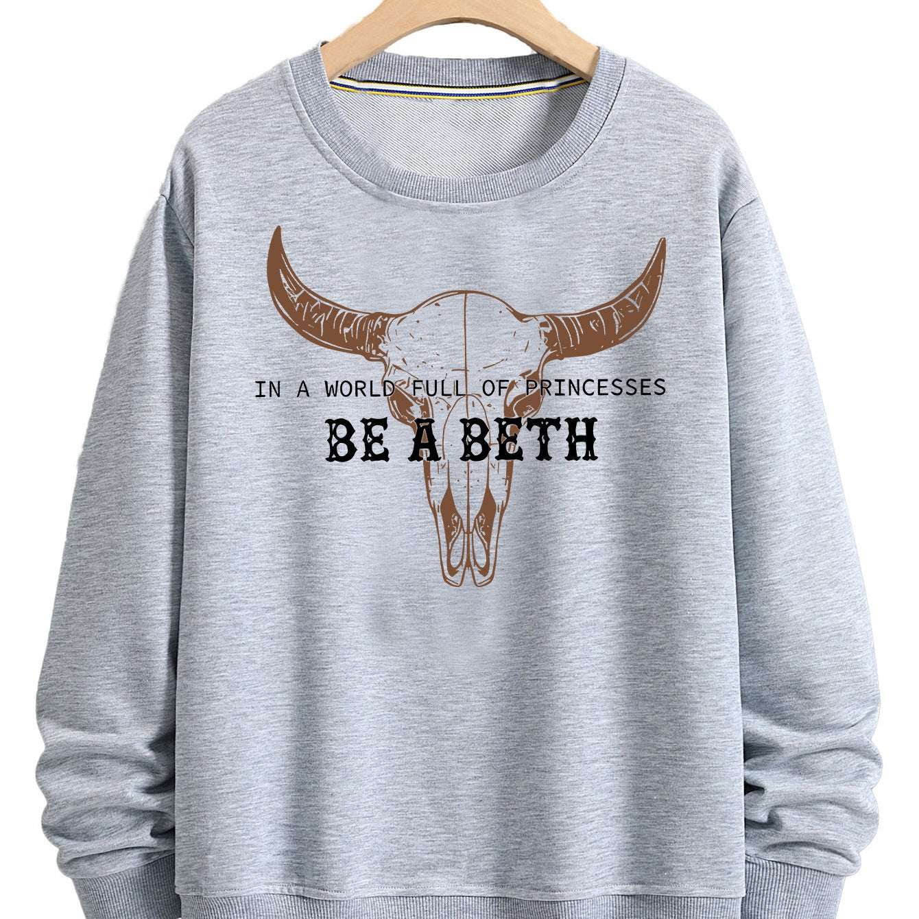 New Fashion BE A BETH Printed Pullover - Autumn And Winter Long-Sleeved Round Neck Hoodie - Men'S And Women'S Casual