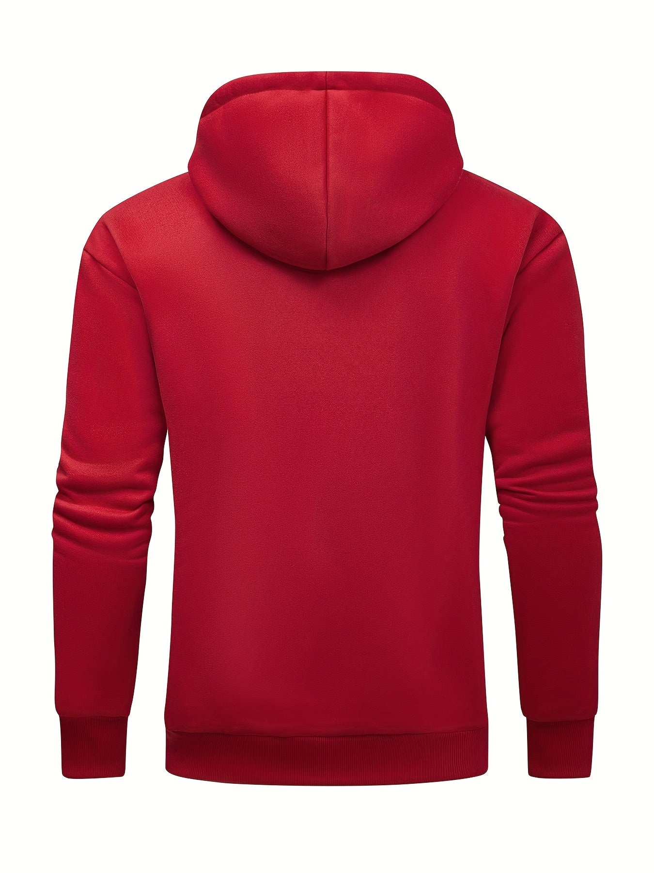 Men's Houston Football Hoodie - Red Long Sleeve Sweatshirt with Cartoon Player Design, Casual Pullover for Fans, Lightweight 280g, Perfect for Game Day or Casual Attire
