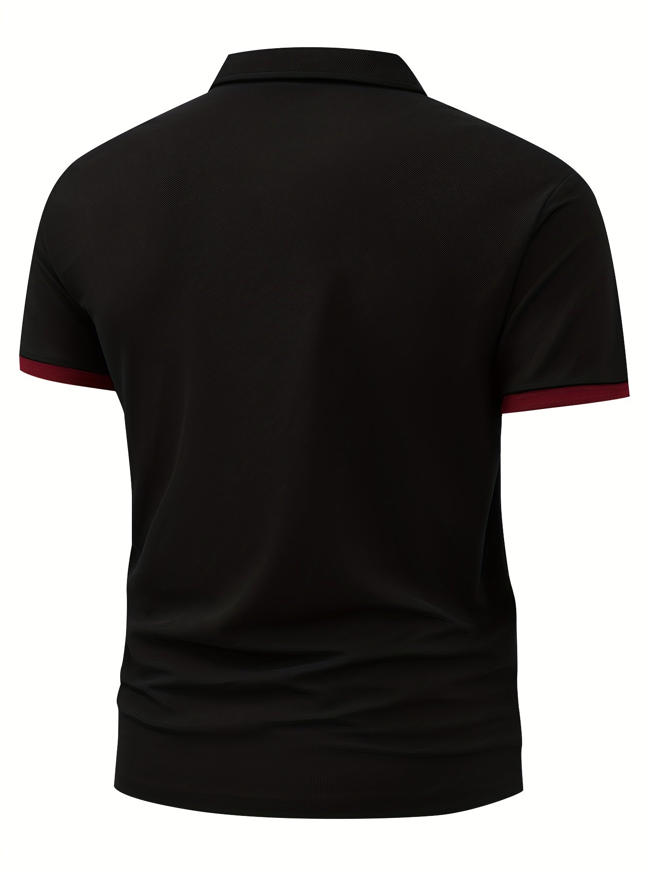 ITALIA Pattern Print, Short Sleeve Golf Shirt Suitable for Business and Leisure Occasions, Men's Clothing, Slim Fit Short Sleeve Golf Shirt as a Gift