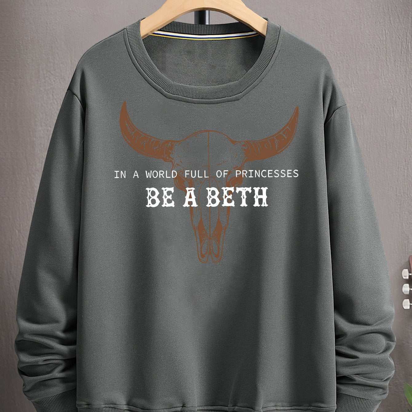 New Fashion BE A BETH Printed Pullover - Autumn And Winter Long-Sleeved Round Neck Hoodie - Men'S And Women'S Casual