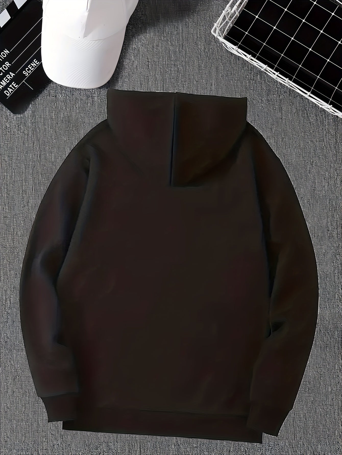 New York Embroidered Men's Hoodie - Casual Pullover with Drawstring, Long Sleeve & Kangaroo Pocket | Cozy Polyester Blend for Fall/Winter