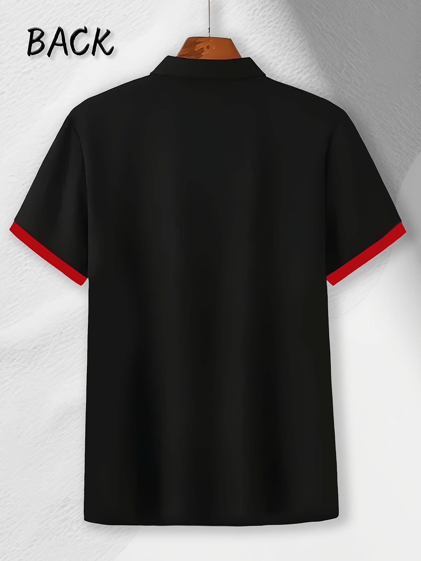 (230g) with MILANO letter print, Men's fashionable short-sleeve shirt for summer daily wear, suitable for fitness, running, and training, Men's short-sleeve golf shirt, business casual, can be used as a gift