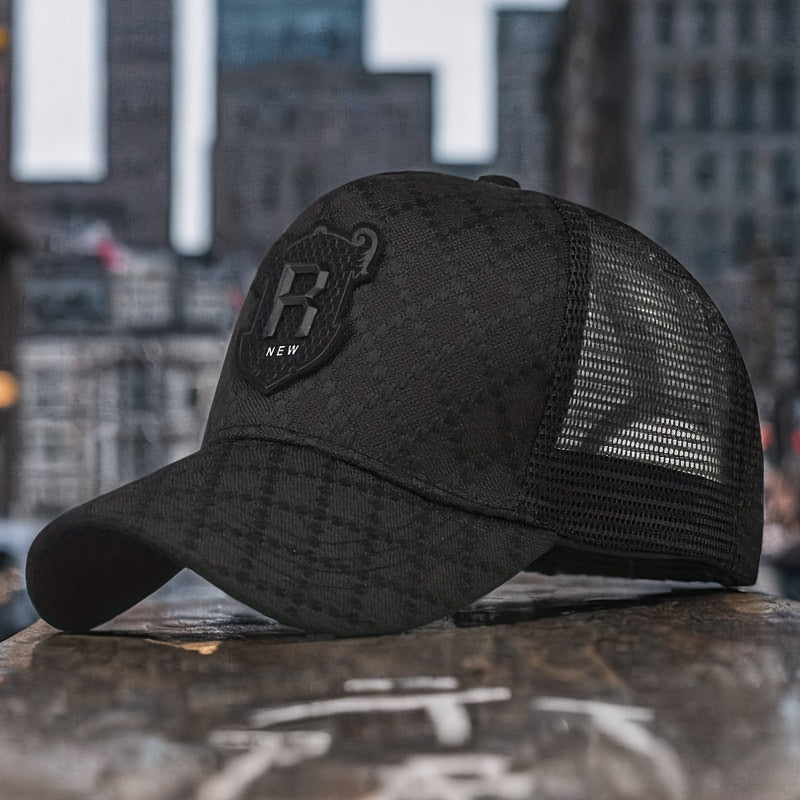 Light Luxury Hat Men's Baseball Hat Fashion Women's Casual Visor Mesh Breathable Trend Cap Truck Driver Hat