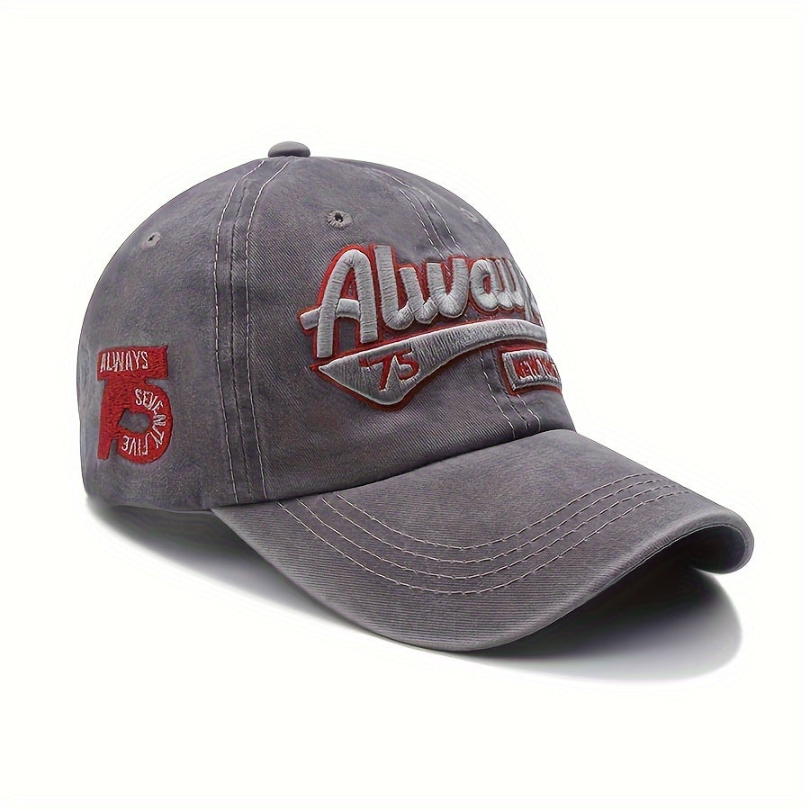 European And American Embroidered Baseball Cap, 3D Embroidered Baseball Cap, Korean Duckbill Cap, Sun Visor, Couple Style