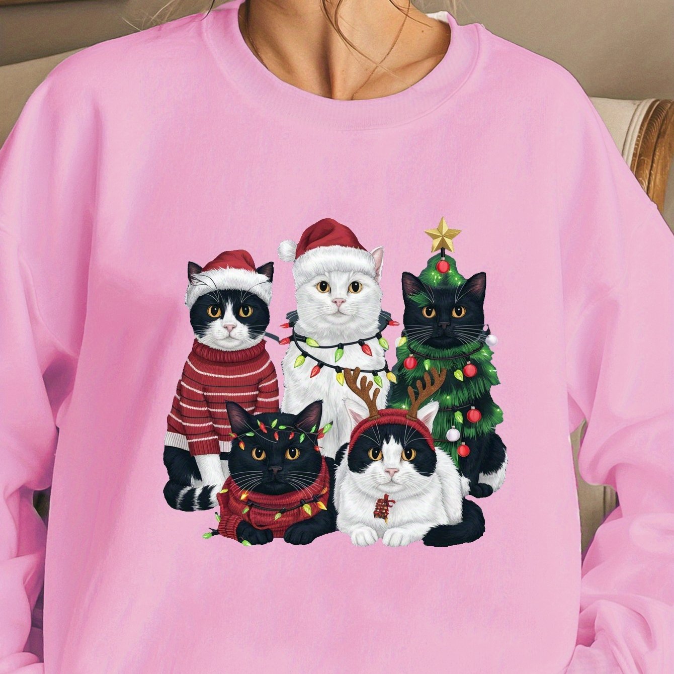 cats Christmas Women's sweatshirt