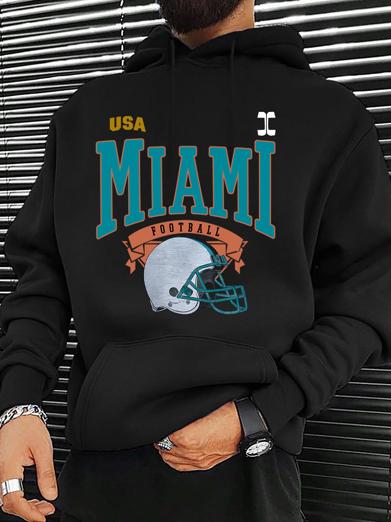 Men's fashion hoodie geometric pattern autumn and winter family couple wear suitable for outdoor sports leisure and entertainment machine washable