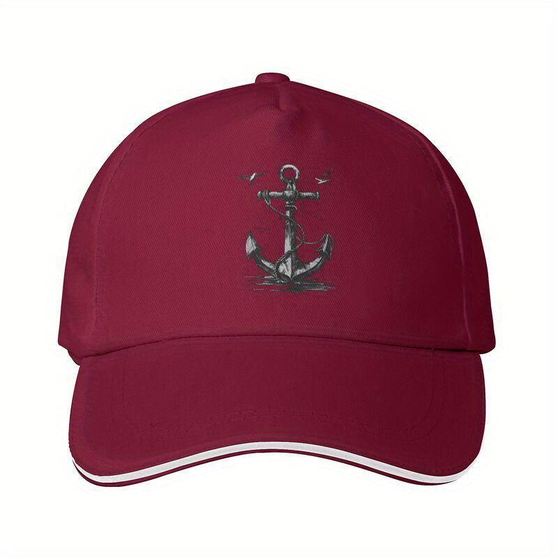 White Embroidered Moor Baseball Cap - Lightweight Breathable Dad Hat with Adjustable Snapback, Casual Sun Protection for All Seasons, Baseball Hat