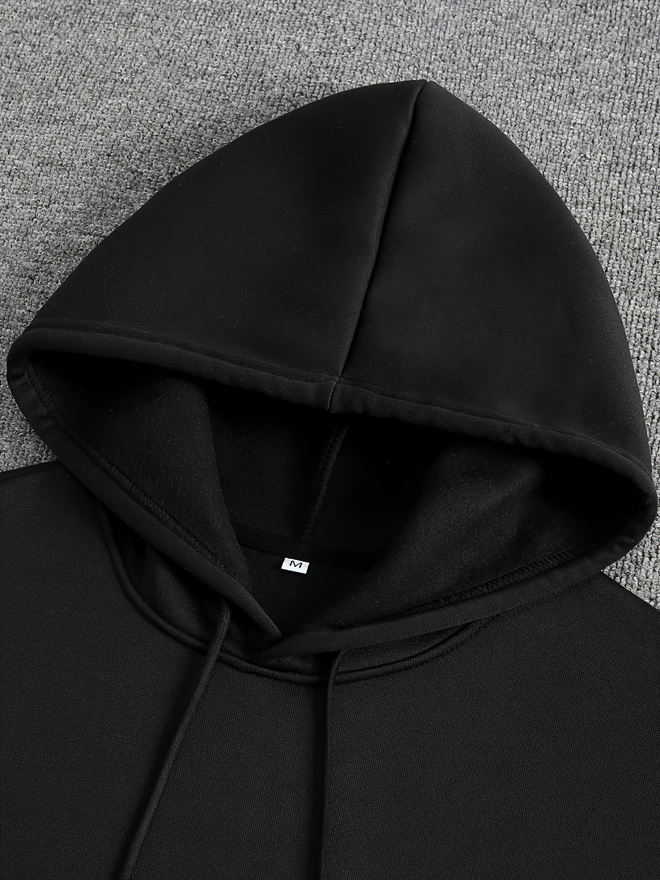 Men's Black Skull & Lightning Bolt Graphic Hoodie - Relaxed Fit Casual Pullover with