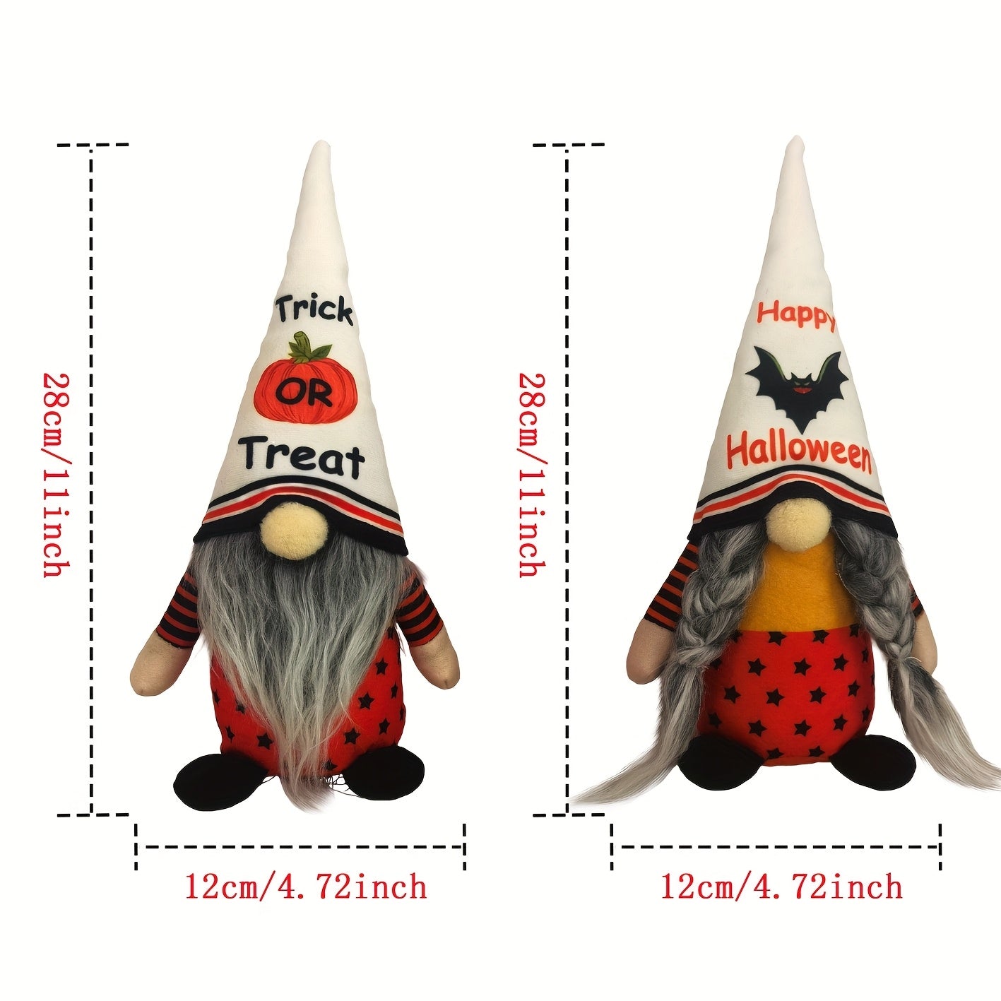 Halloween Faceless Doll Rudolf Short Leg Goblin Pumpkin Doll Bat Festival Party Decoration