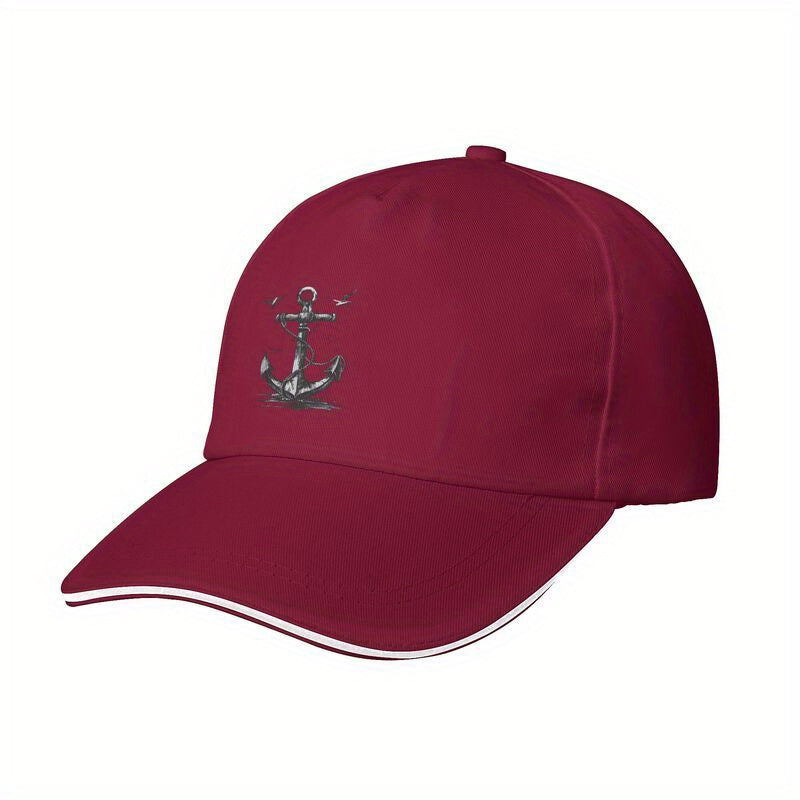 White Embroidered Moor Baseball Cap - Lightweight Breathable Dad Hat with Adjustable Snapback, Casual Sun Protection for All Seasons, Baseball Hat