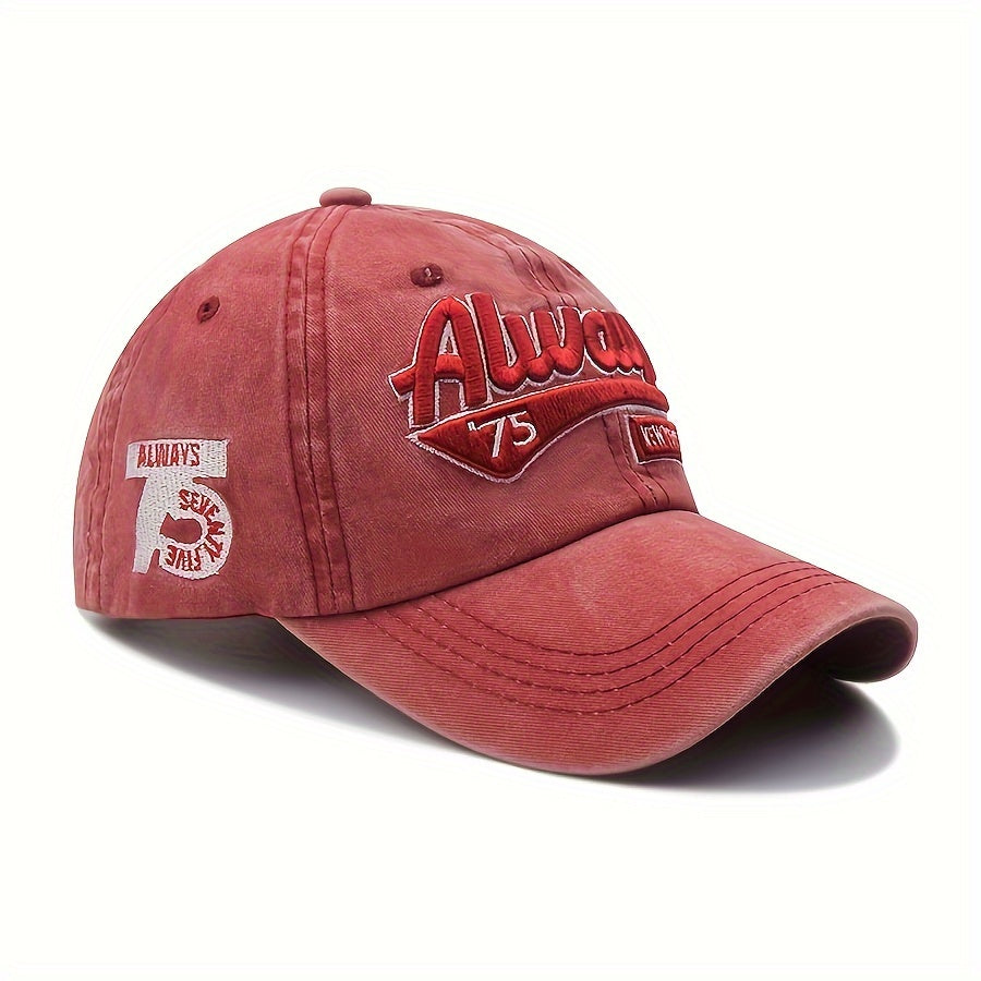 European And American Embroidered Baseball Cap, 3D Embroidered Baseball Cap, Korean Duckbill Cap, Sun Visor, Couple Style