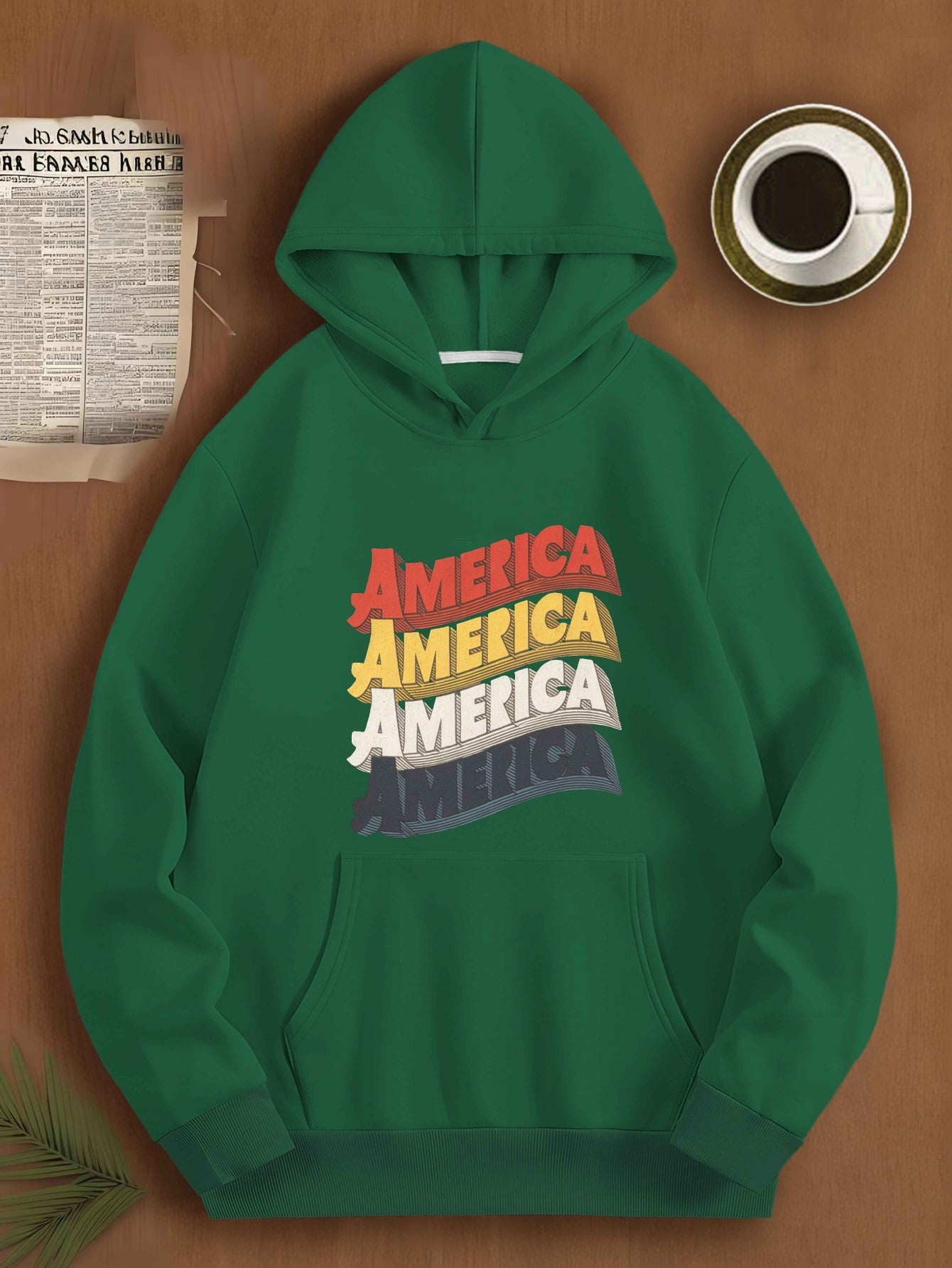 retro AMERICA Men's casual hoodies