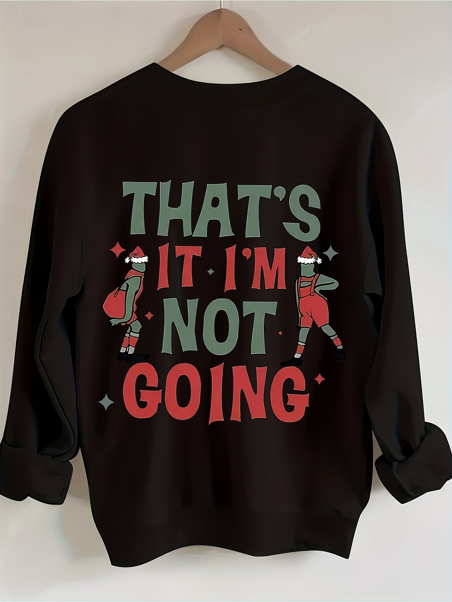 Plus Size, Women's Funny Christmas Sweatshirt -