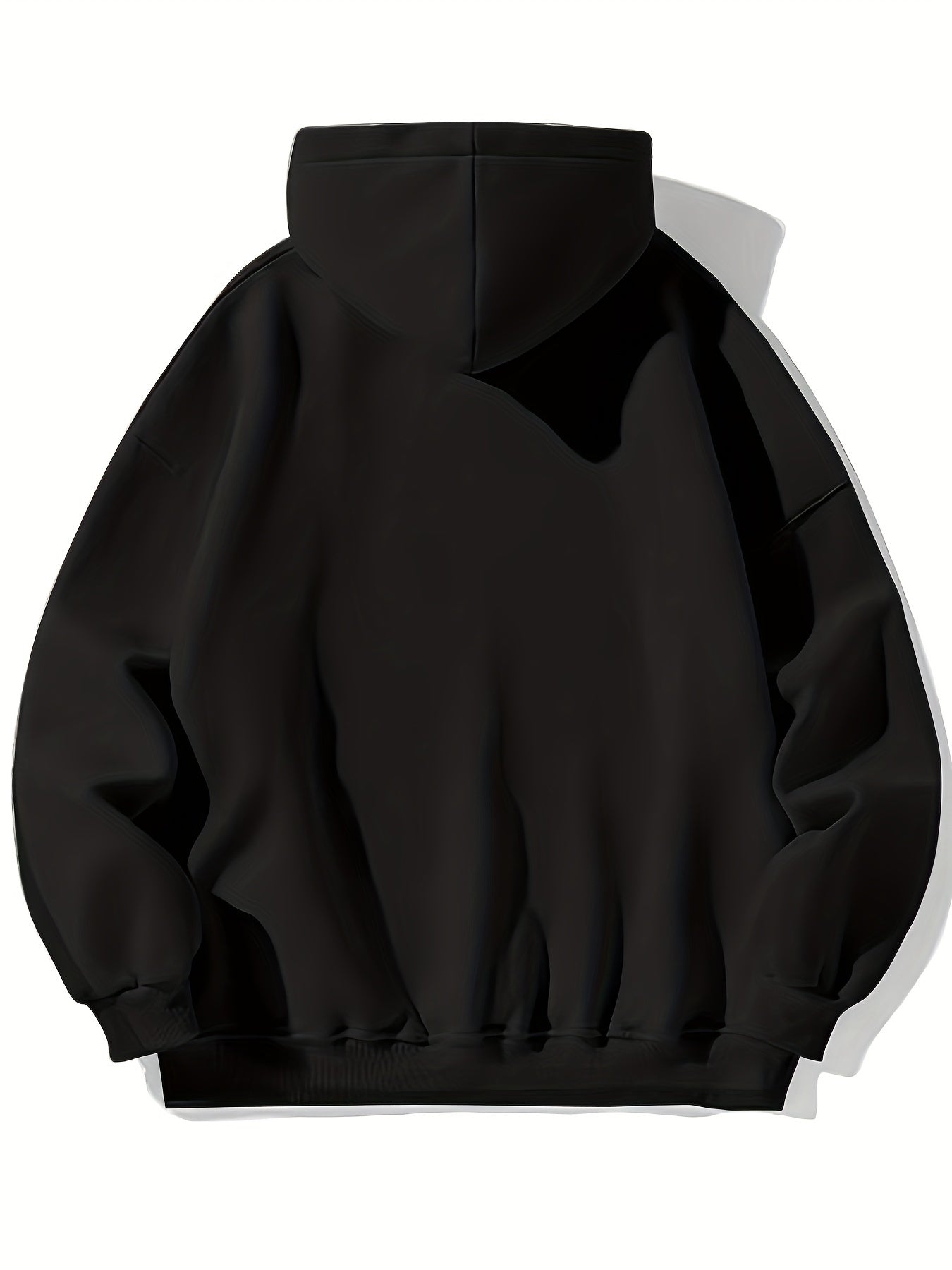 Heart-shaped Embroidered Hoodie - Black - Unique Design