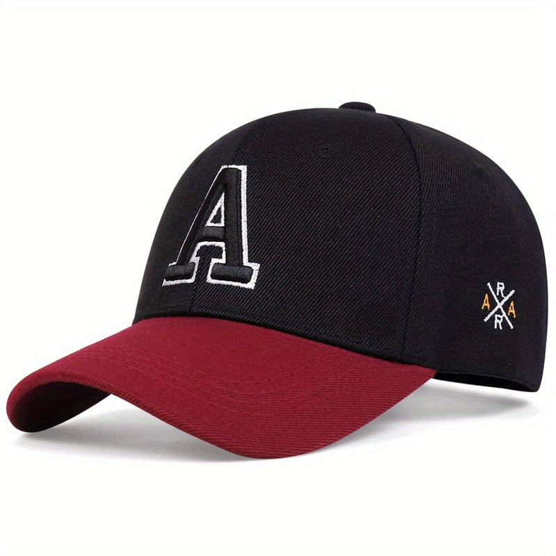Letter A Embroidery Baseball Cap Hip Hop Simple Unisex Dad Hats Adjustable Sun Hats For Women & Men