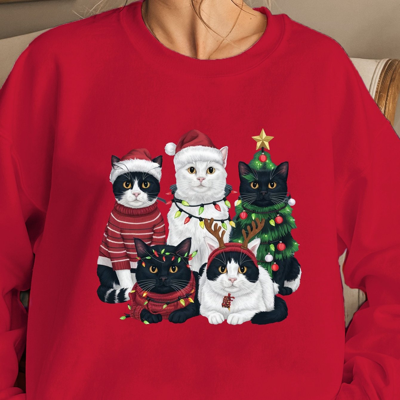 cats Christmas Women's sweatshirt
